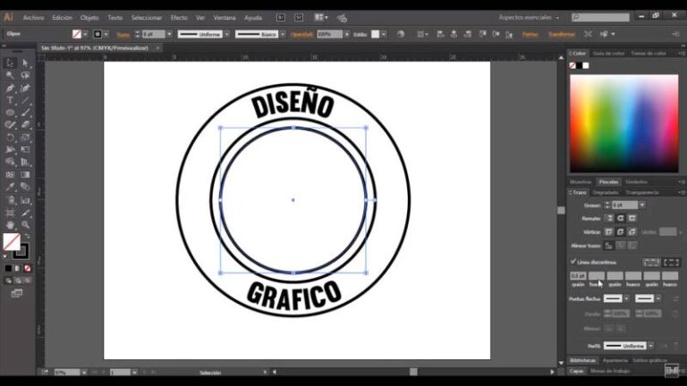 Como Poner Un Texto Circular En Illustrator