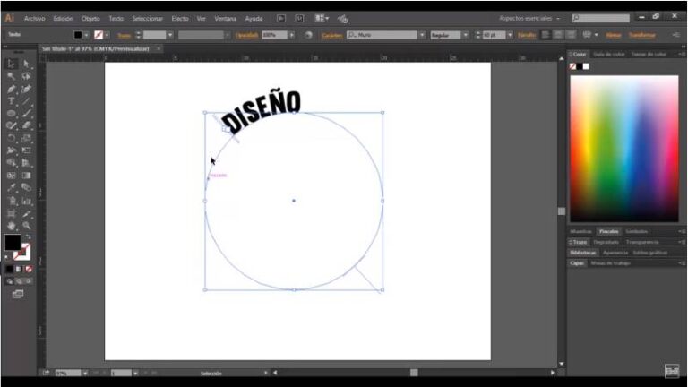 Como Escribir Con Forma En Illustrator