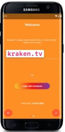 Kraken TV apk para teléfonos Android