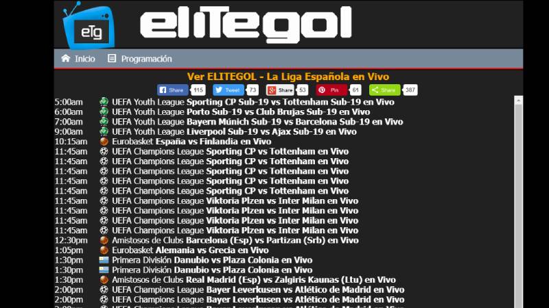 Elitegol TV para teléfonos Android