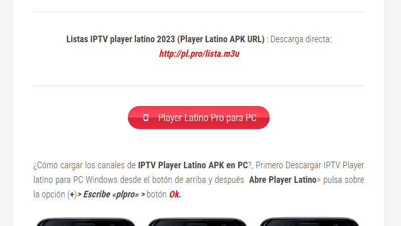 Descargar gratis Player Latino Pro para PC